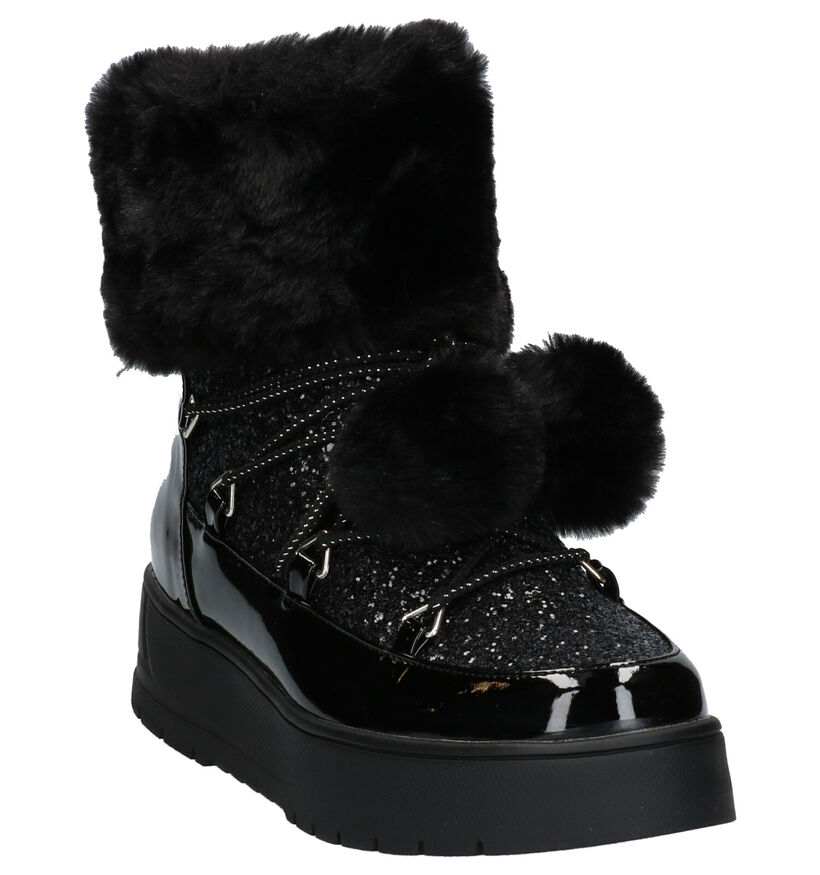 Youh! Zwarte Snowboots in kunststof (256577)