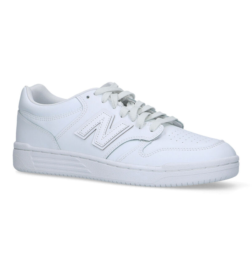 New Balance BB 480 Baskets en Blanc pour hommes (327254) - pour semelles orthopédiques