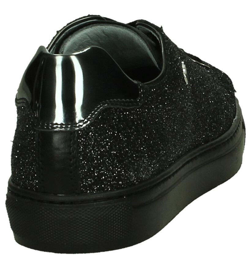 NeroGiardini Zwarte Glitter Sneakers, , pdp
