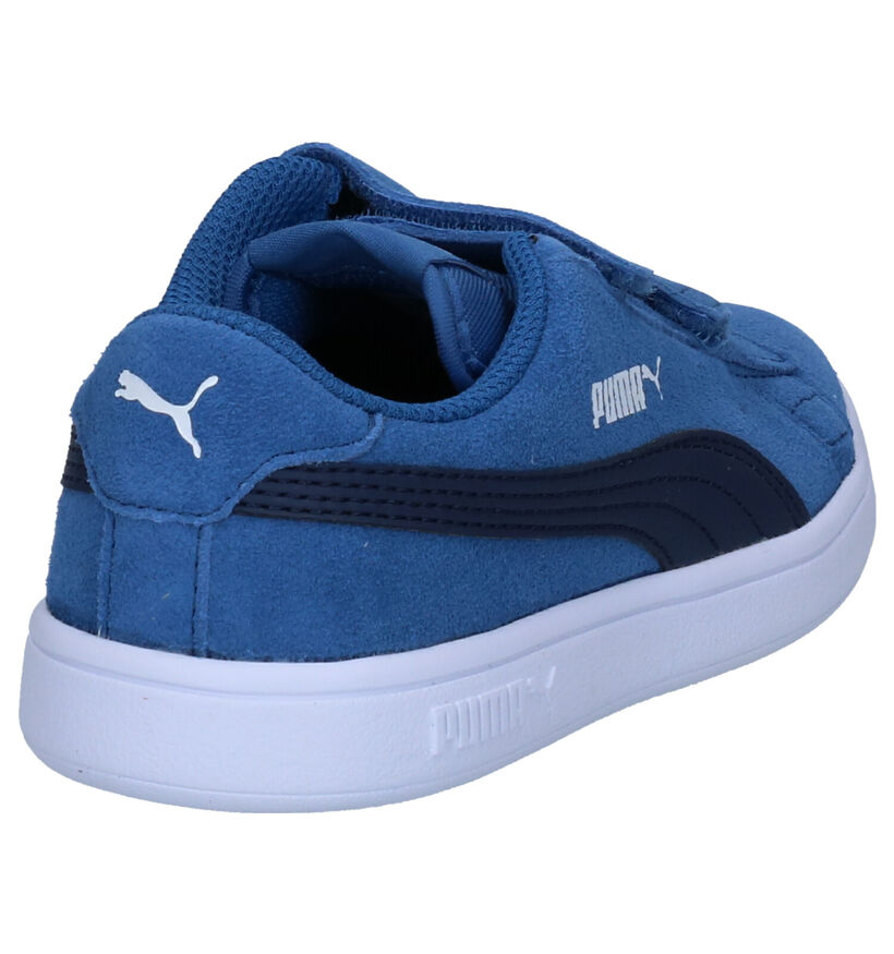 Puma Smash Baskets en Bleu en daim (293446)