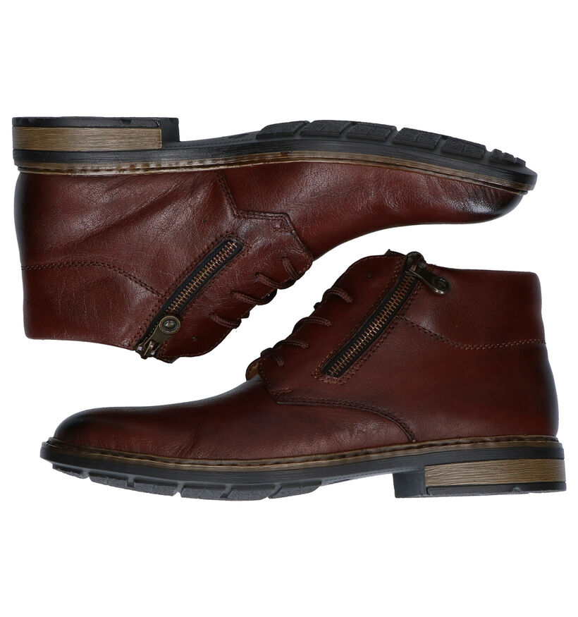 Rieker Chaussures hautes en Brun foncé en cuir (260554)