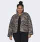 ONLY Carmakoma Bruine Leopard Korte Jas voor dames (371847)