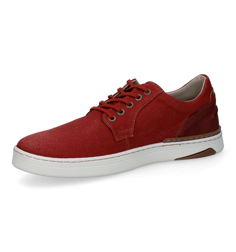 Bullboxer Chaussures à lacets en Rouge pour hommes (302204) - pour semelles orthopédiques