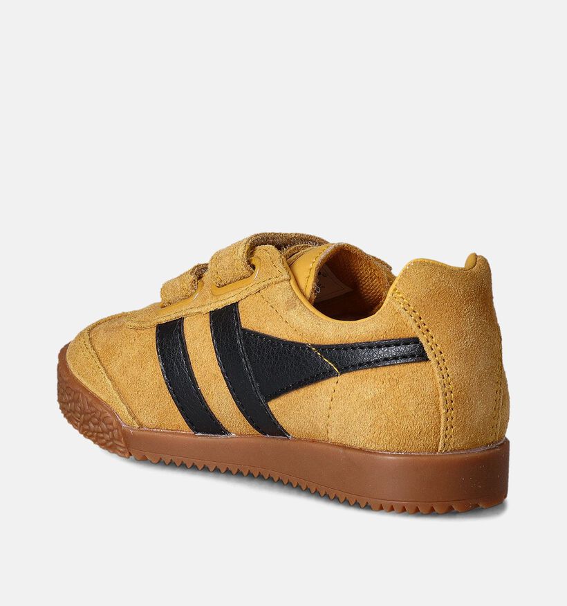 Gola Harrier Strap Chaussures à scratch en Jaune pour garçons (365537)