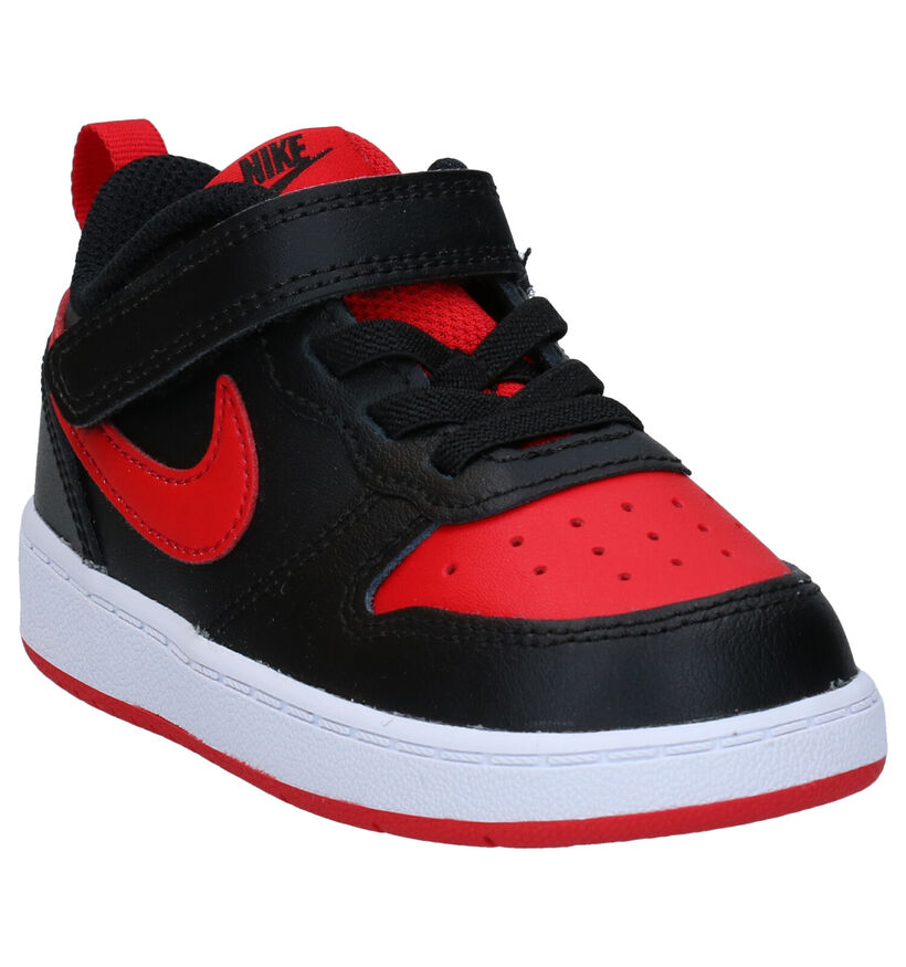 Nike Court Borough Baskets en Noir pour filles, garçons (325381)