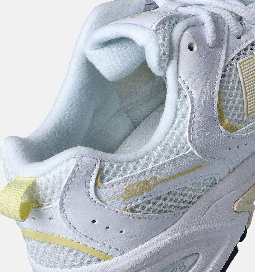 New Balance GR 530 Baskets en Argent pour filles, garçons (350580) - pour semelles orthopédiques