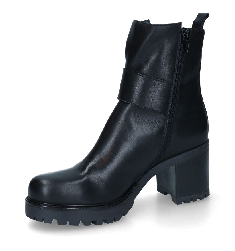 Sweet Lemon Pirlou Bottillons en Noir en cuir (317233)