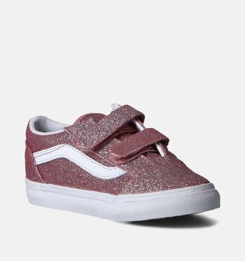Vans Old Skool Babyschoenen Glitter Pink/ White/Glitter Rose Gold
