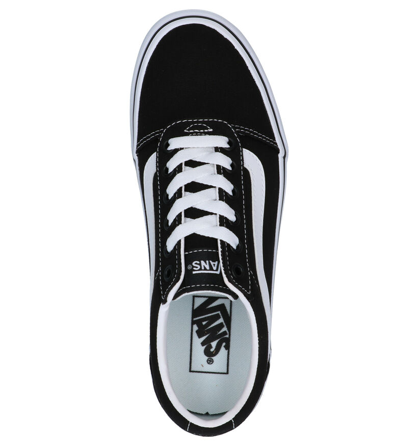 Vans Ward Platform Baskets de skate en Noir pour femmes (317792)