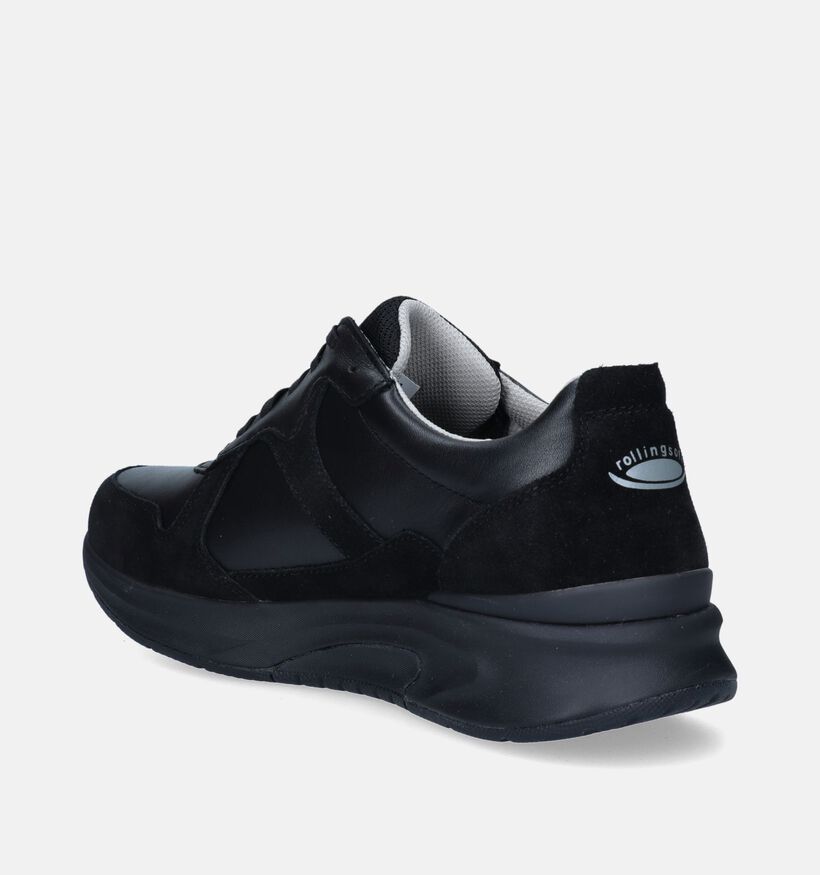 Pius Gabor Zwarte Veterschoenen voor heren (347462) - geschikt voor steunzolen