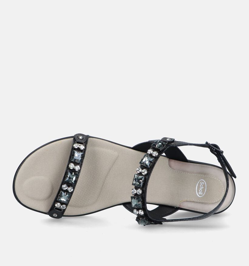 Scholl Elba 2 Straps Zwarte Sandalen voor dames (336786)