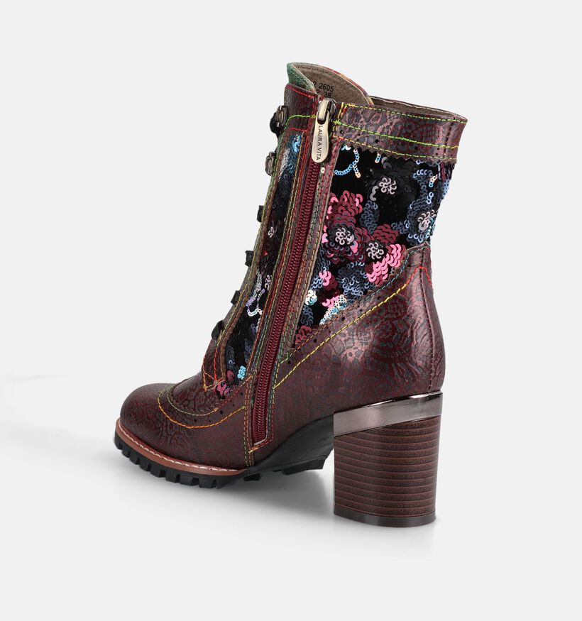 Laura Vita Kadio 12 Bottines en Bordeaux pour femmes (381111)