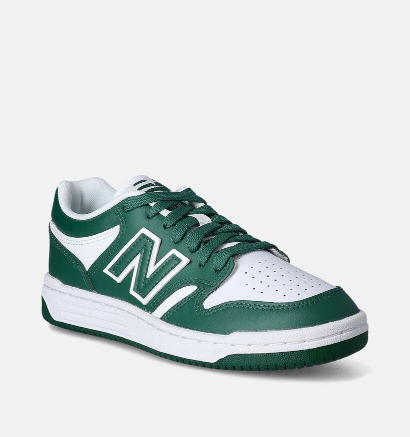 New Balance 480 Groene Sneakers voor jongens, meisjes (353457) - geschikt voor steunzolen
