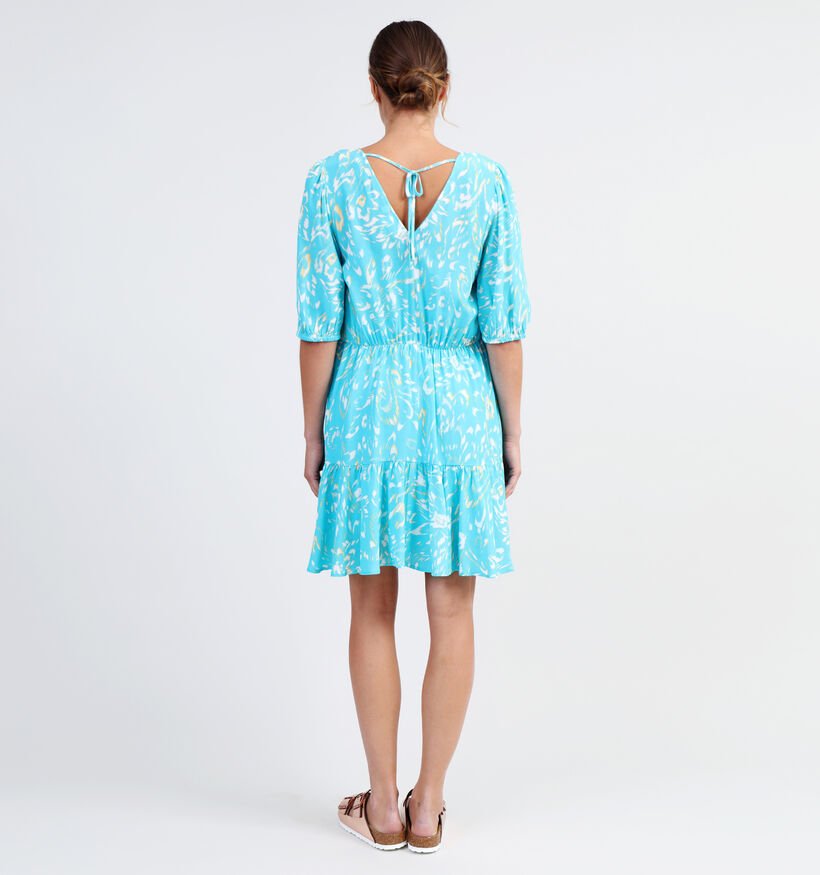 comma casual identity Robe boho en Turquoise pour femmes (327275)