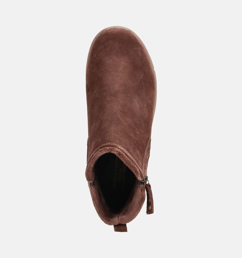 Skechers Easy Going Bottines motardes en Marron pour femmes (377975) - pour semelles orthop&eacute;diques