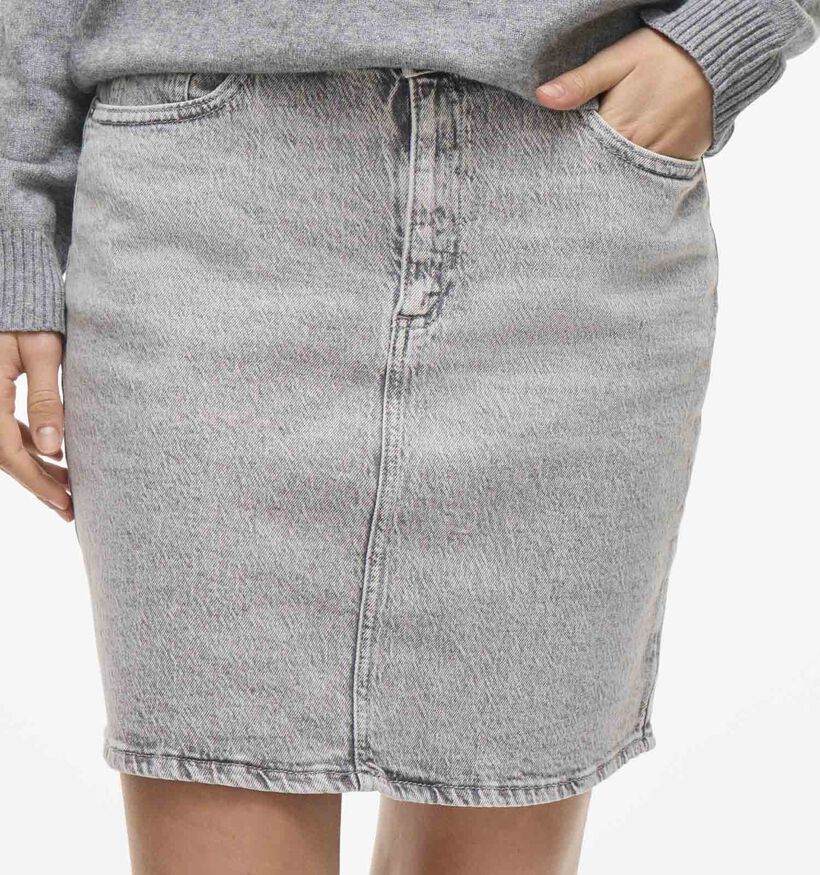 Vila Kaja Grijze Korte Jeansrok voor dames (351742)