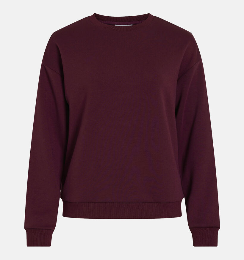 Vila Visandy Sweat Top Sweatshirts en Bordeaux pour femmes (361329)