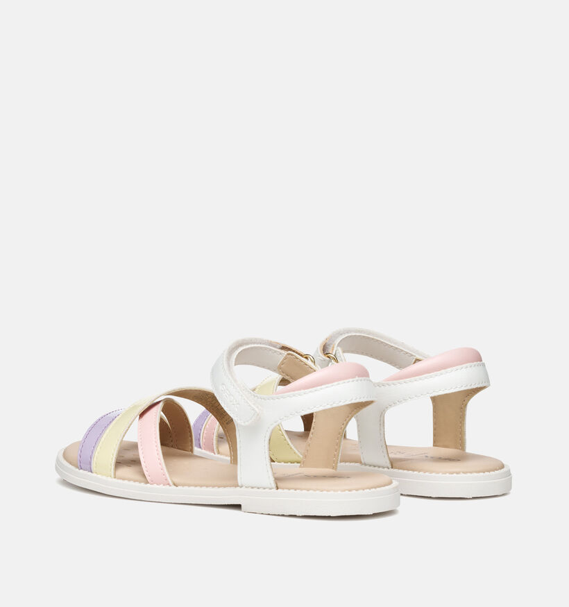 Geox Karly Sandales en Blanc/Pastel pour filles (368845)