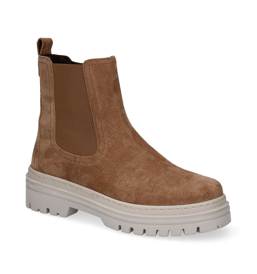 Gabor Best Fitting Bottines en Cognac en daim (297230)