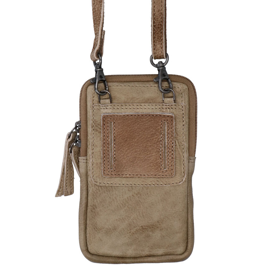 Hide & Stitches Okergeel Telefoontasje voor dames (333149)
