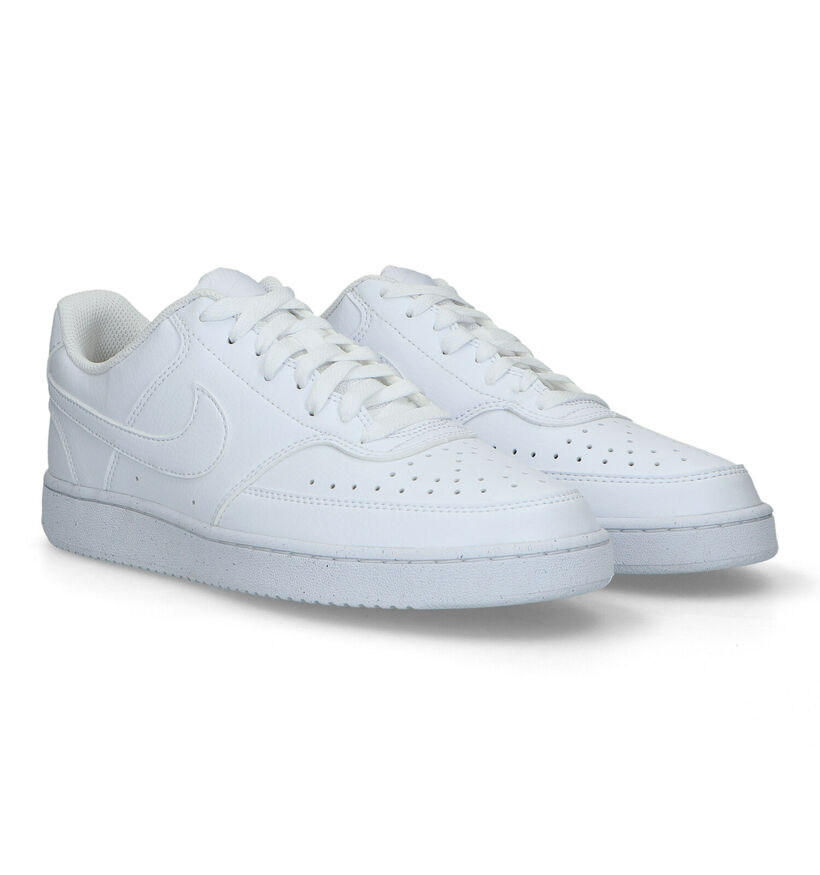 Nike Court Vision Next Nature Baskets en Blanc pour hommes (325158)