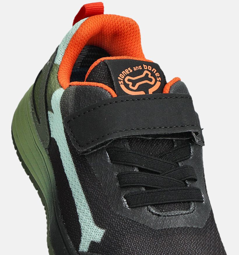 STONES and BONES Swift Zwarte Sneakers voor jongens (363947) - geschikt voor steunzolen
