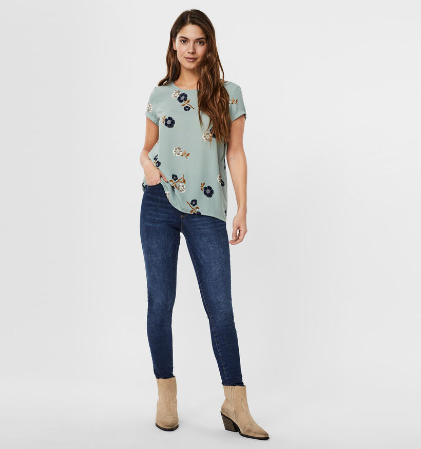 Vero Moda Fallie T-shirt en Bleu (296712)