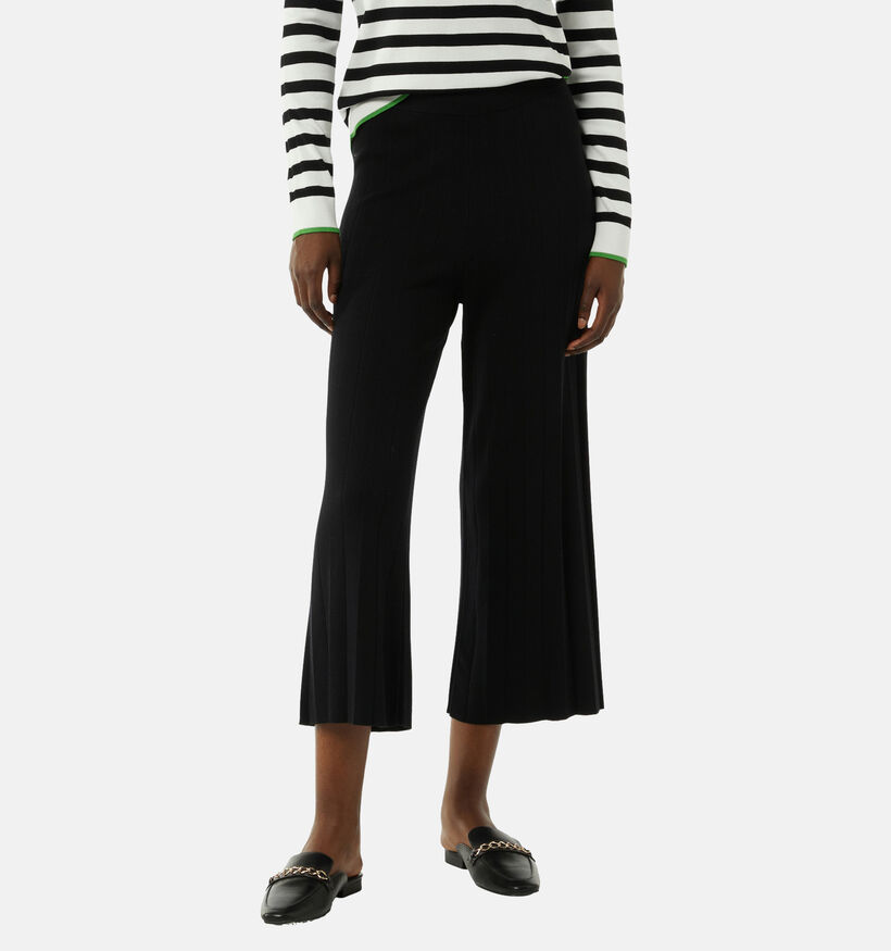comma Zwarte Wijde broek voor dames (345676)