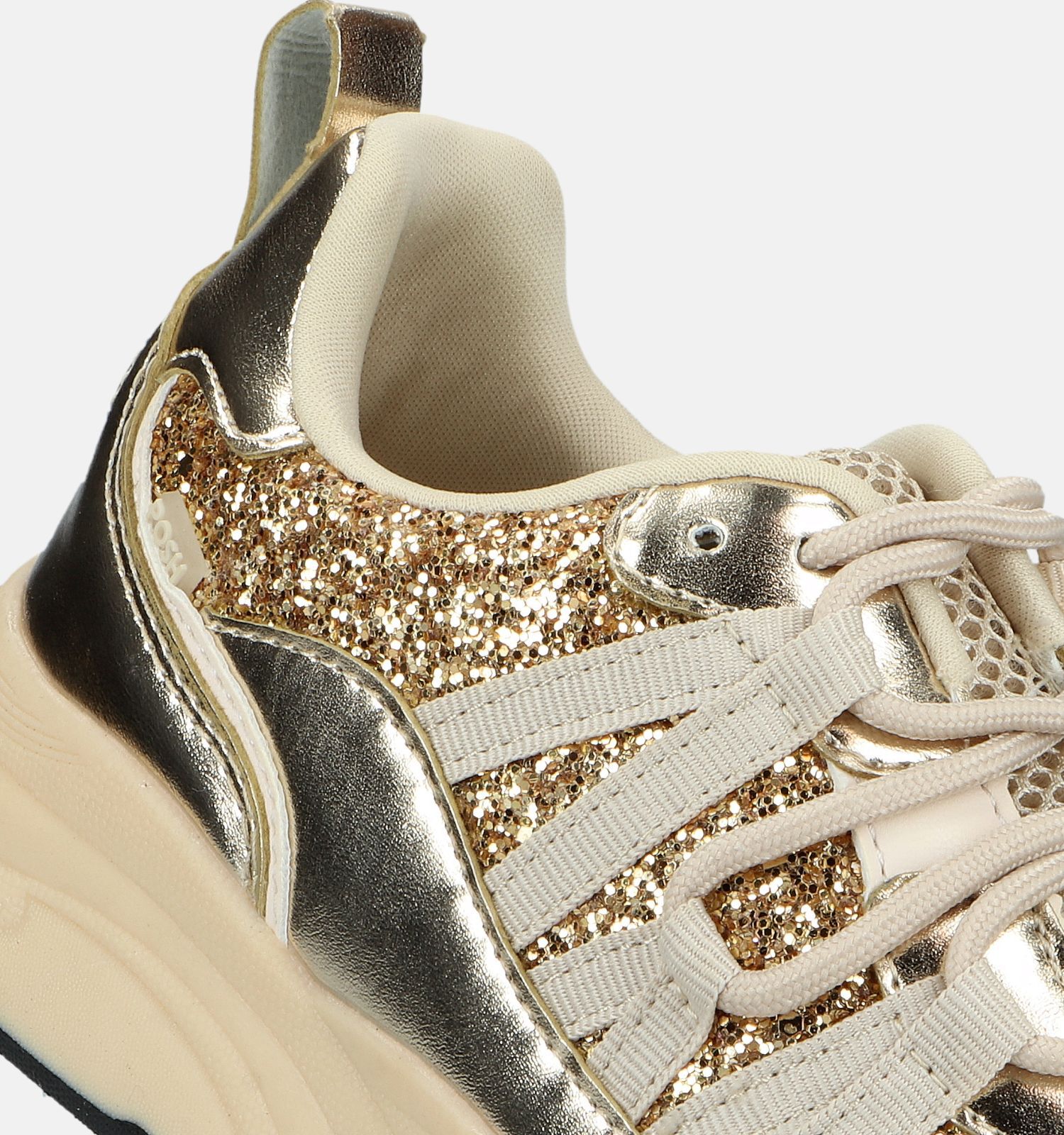 Posh by Poelman Gouden Sneakers Dames Sneakers Online op TORFS.BE