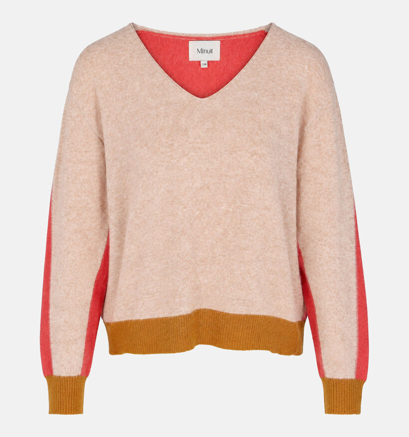 Minuit Douze Lysea Pull en Beige pour femmes (381856)