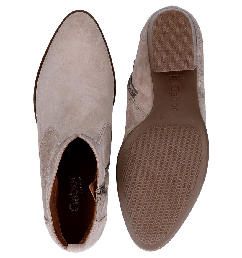 Gabor Groene Enkellaarzen in daim (287774)