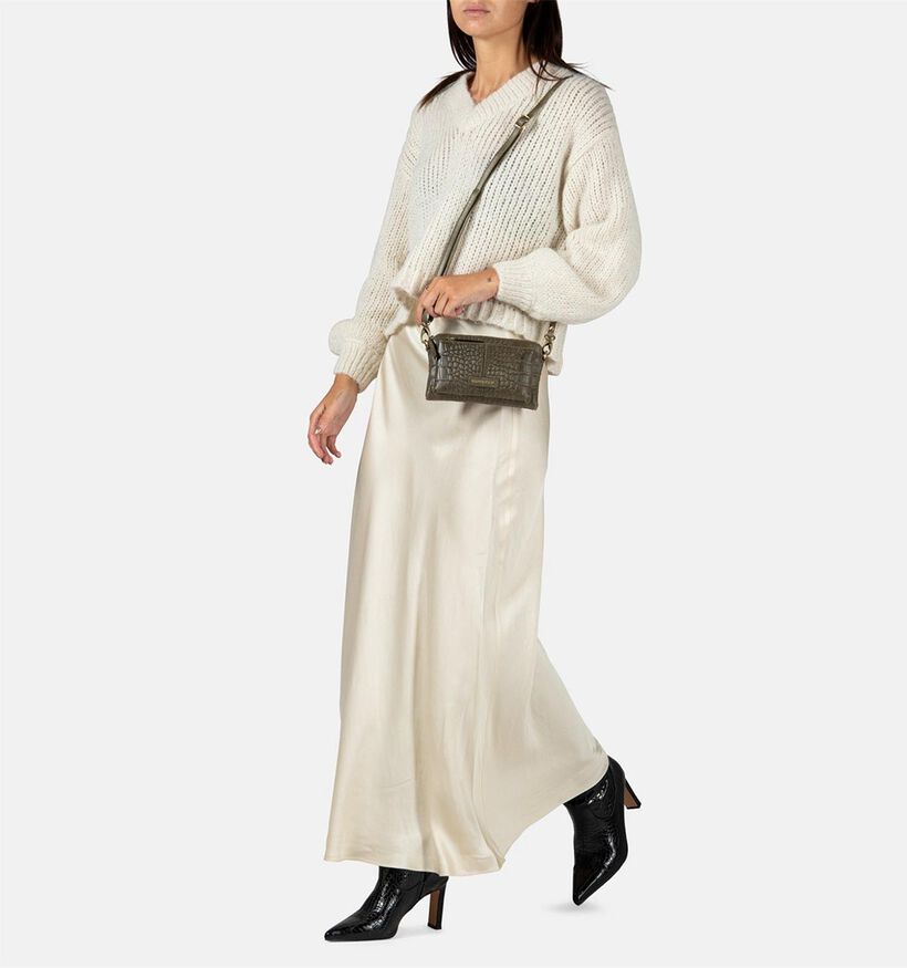 Burkely Sac porté croisé en Vert Kaki pour femmes (333280)