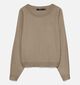 Vero Moda Happy Glitter Batwing Beige Trui voor dames (365667)
