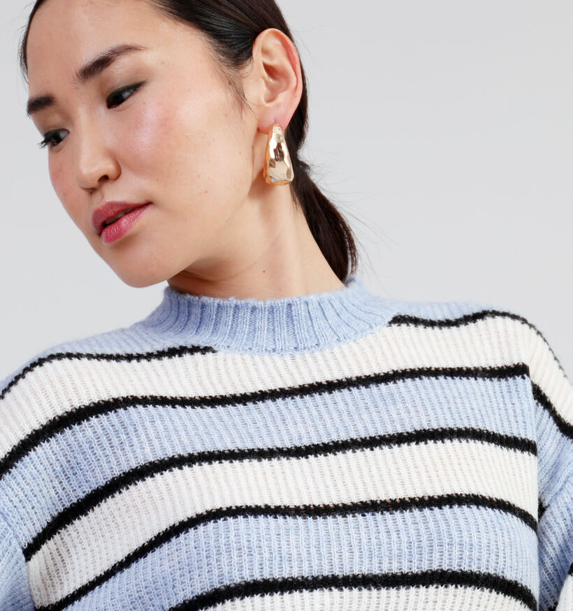 JDY Yelva Pull Rayé en Bleu pour femmes (335390)