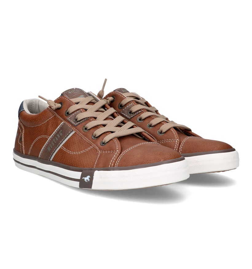 Mustang Chaussures à lacets en Cognac pour hommes (320139)