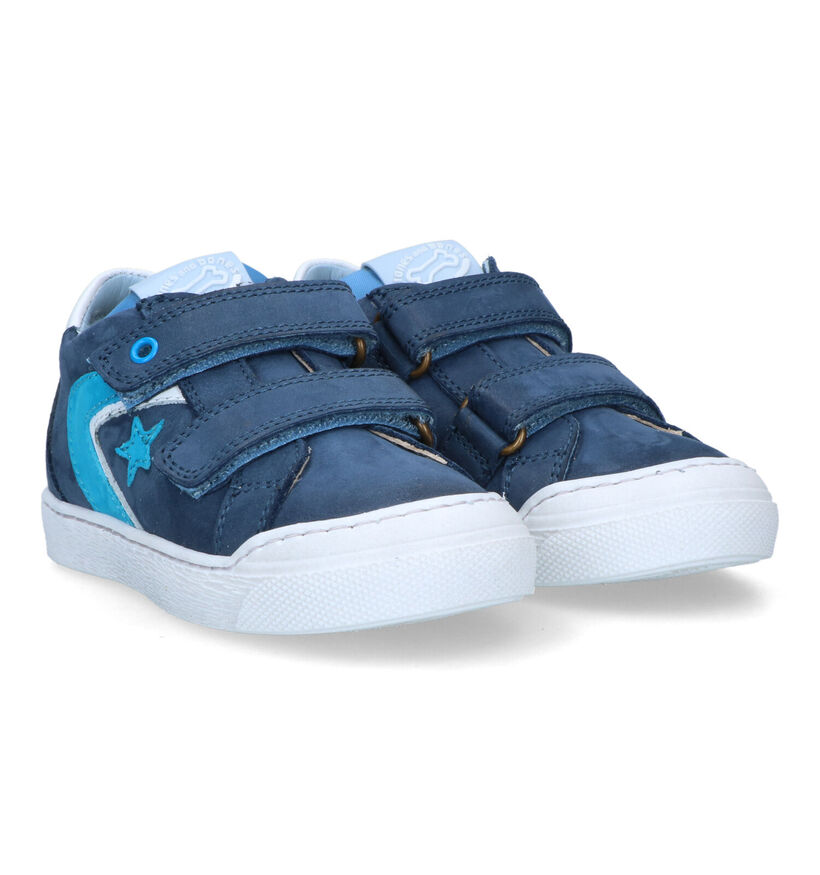 STONES and BONES Geppo Chaussures à velcro en Bleu pour garçons (322123) - pour semelles orthopédiques