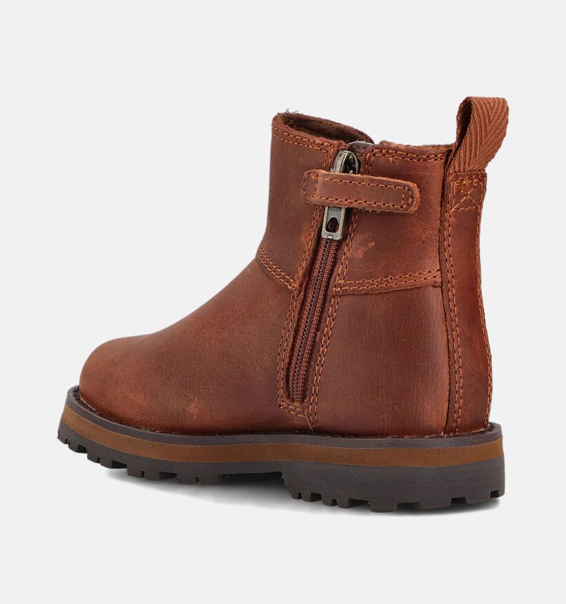 Timberland Courma Kid Bottines Chelsea en Marron pour filles, garçons (359988) - pour semelles orthopédiques
