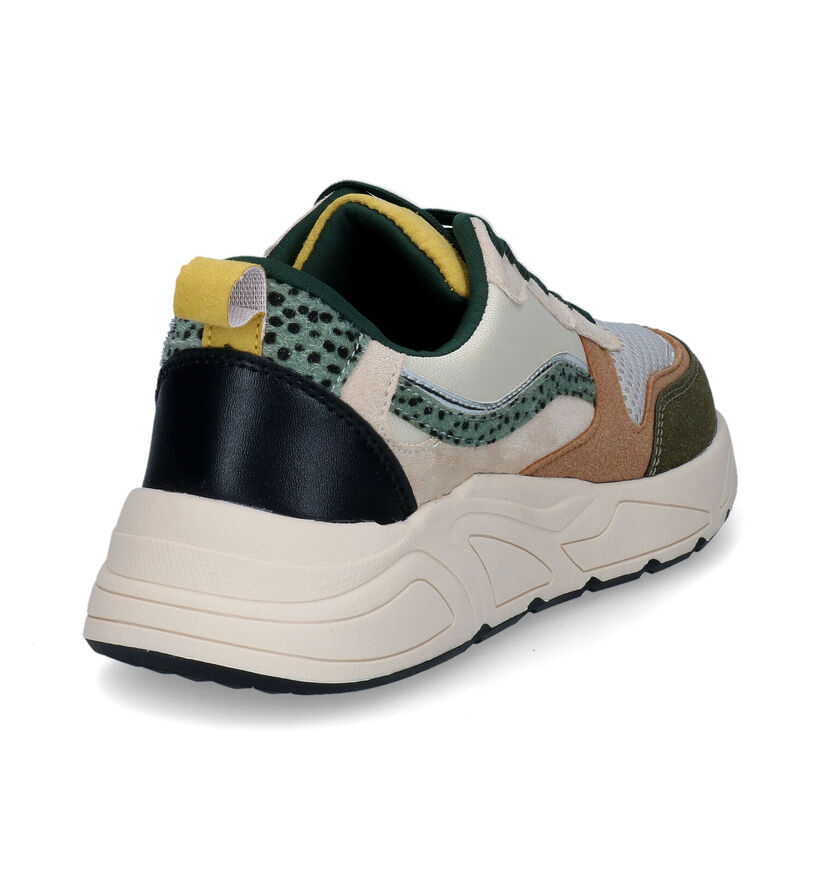 Poelman Baskets casual en Vert kaki pour femmes (325211)
