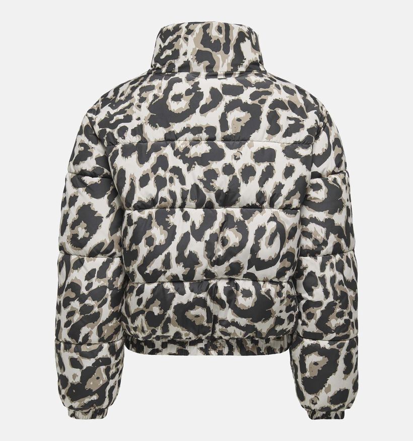 JDY Moon Life Zwarte/Witte Pufferjas voor dames (359934)