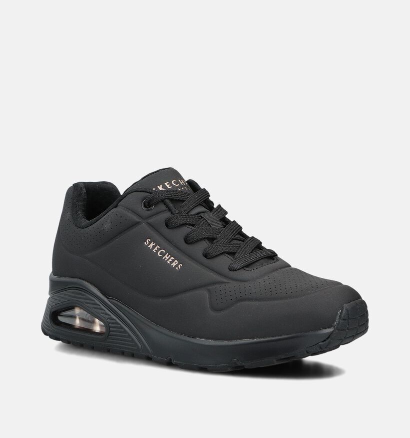 Skechers Stand On Air Baskets sportives en Noir pour femmes (361783) - pour semelles orthopédiques
