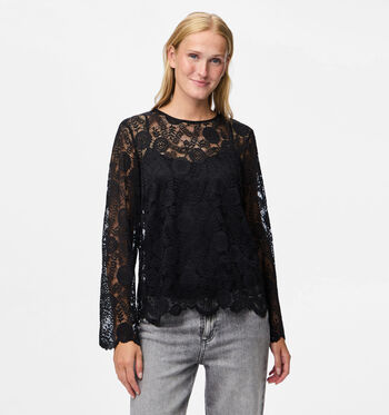 Pieces Blouses Zwart