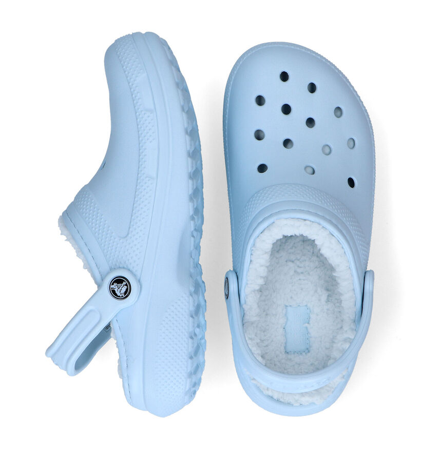 Crocs Classic Fuzz-lined Clog Zwarte Slippers voor dames (298589)