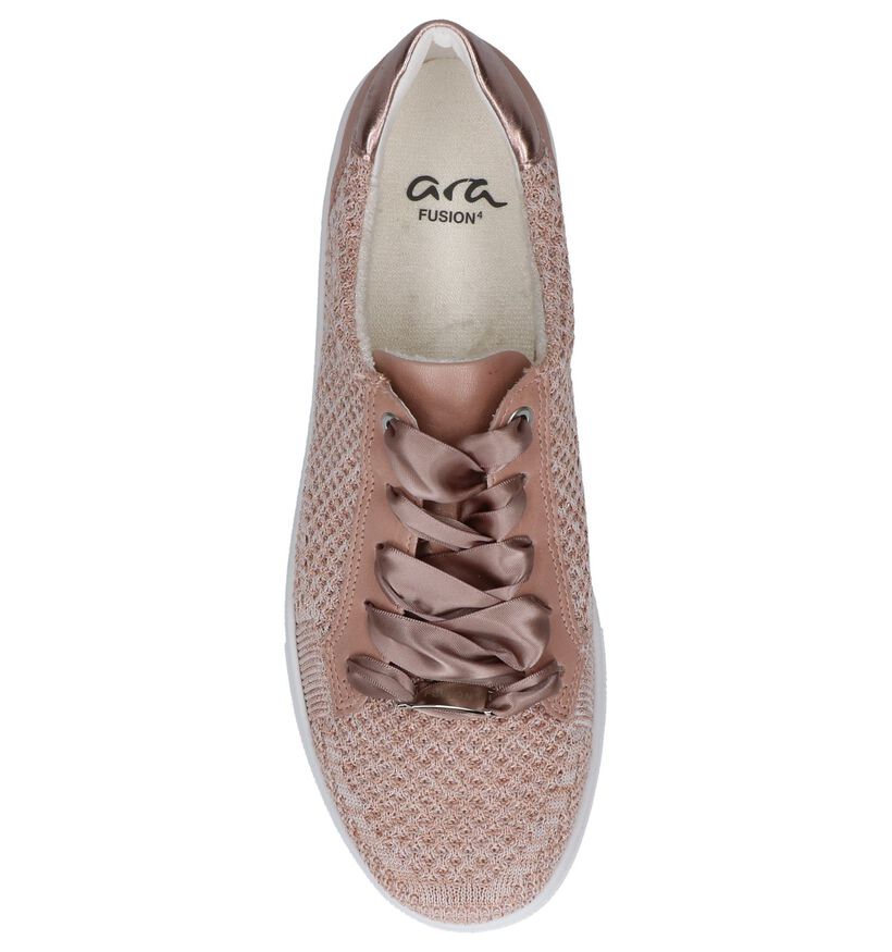 Ara Chaussures à lacets en Rose clair en cuir (240914)