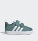 adidas VL Court 3.0 Groene Sneakers voor jongens (365357) - geschikt voor steunzolen