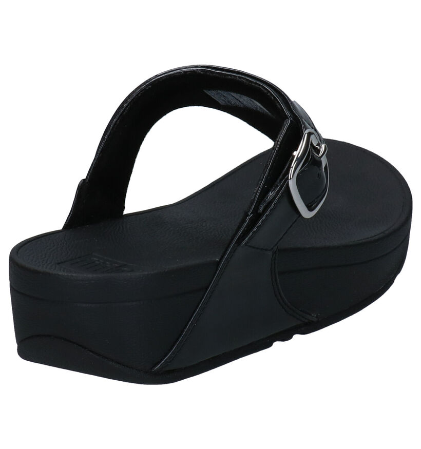 FitFlop Lulu Tongs en Noir en simili cuir (293470)