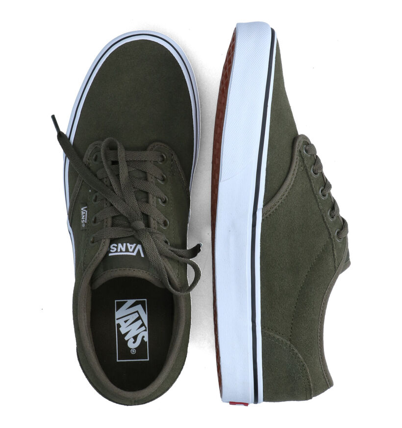 Vans Atwood Baskets de skate en Vert khaki pour hommes (337018)