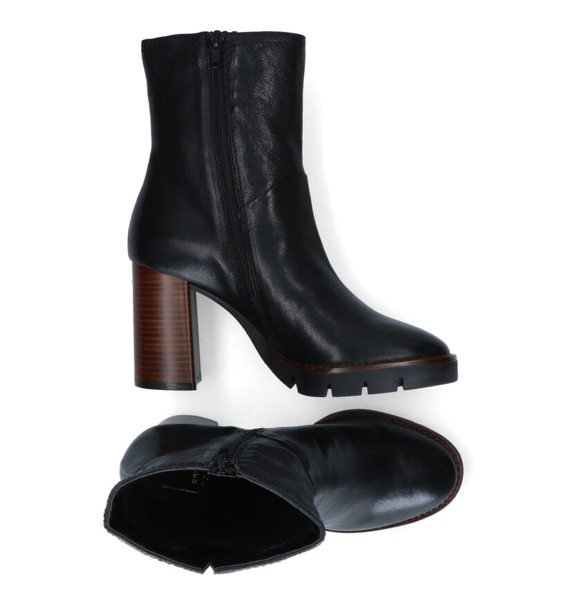 River Woods Glammy Bottillons en Noir en cuir (316041)