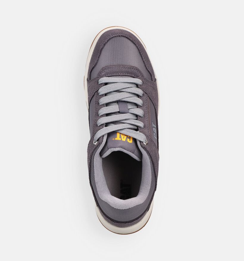 Caterpillar Theorem Baskets basses en Gris pour hommes (370029) - pour semelles orthop&eacute;diques