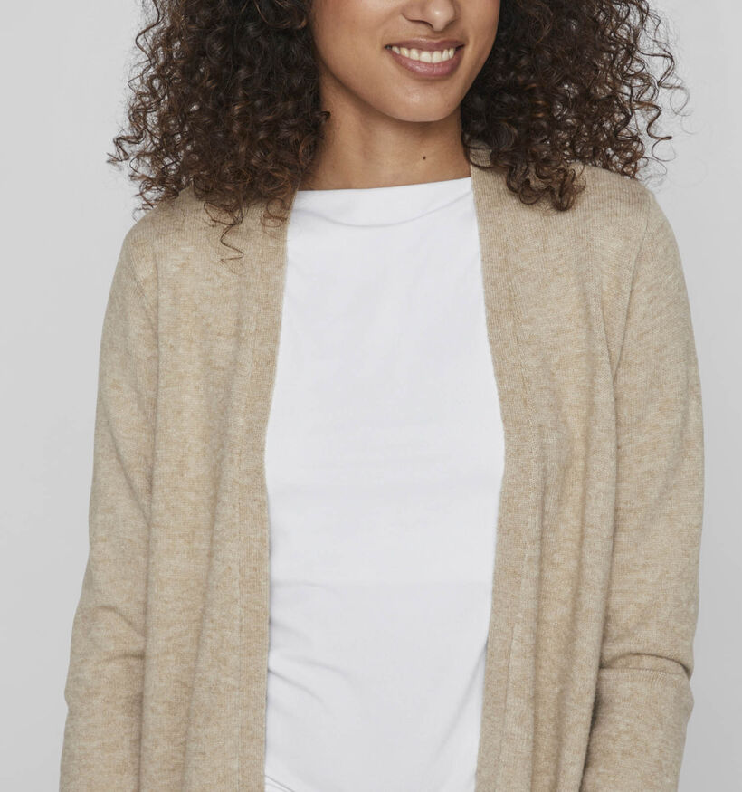 Vila Ril Cardigan tricoté en Beige pour femmes (351739)