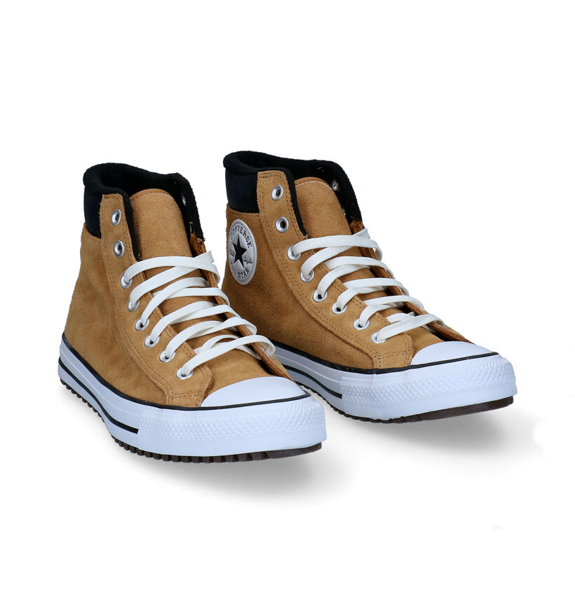Converse Chuck Taylor AS PC Boot HI Basket en Noir en daim (293731)